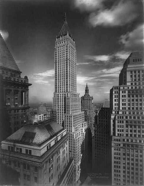 The Bank of the Manhattan Company Building at 40 Wall Street photographed by Irving Underhill around 1930