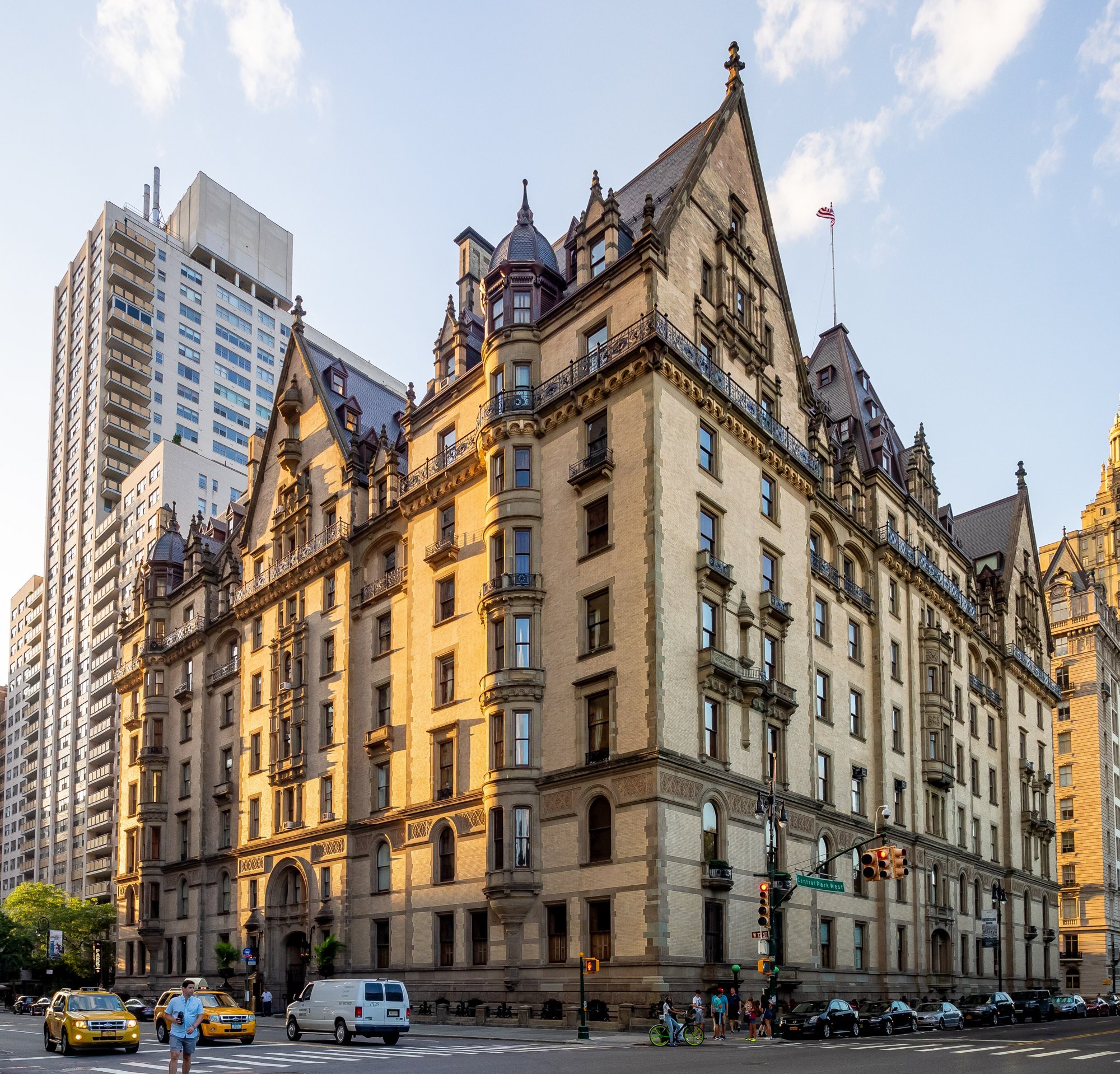 The Dakota at 72nd Street and Central Park West in 2019.