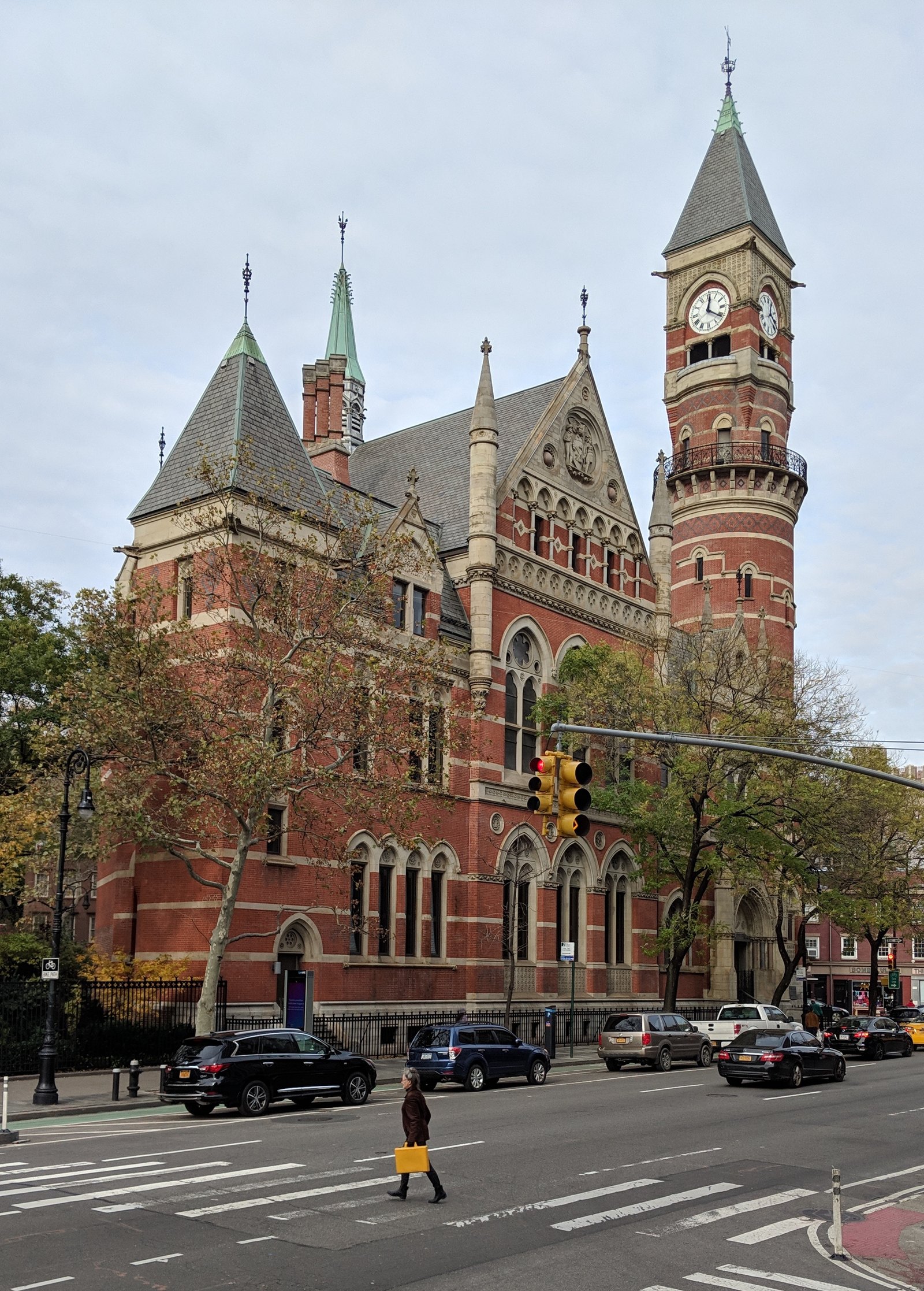 The former Jefferson Market Courthouse, now a library, in 2018.