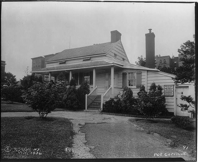 Poe Cottage in 1936.