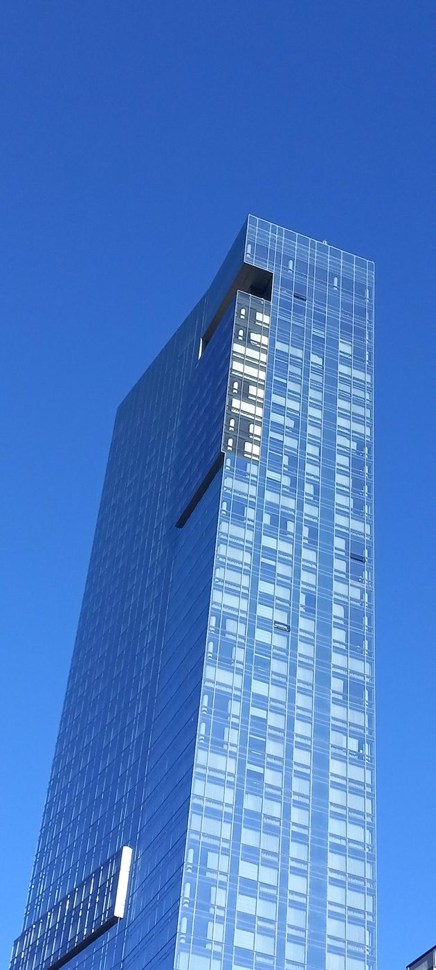 The Dominick hotel tower at 246 Spring Street in SoHo, Manhattan, formerly Trump SoHo