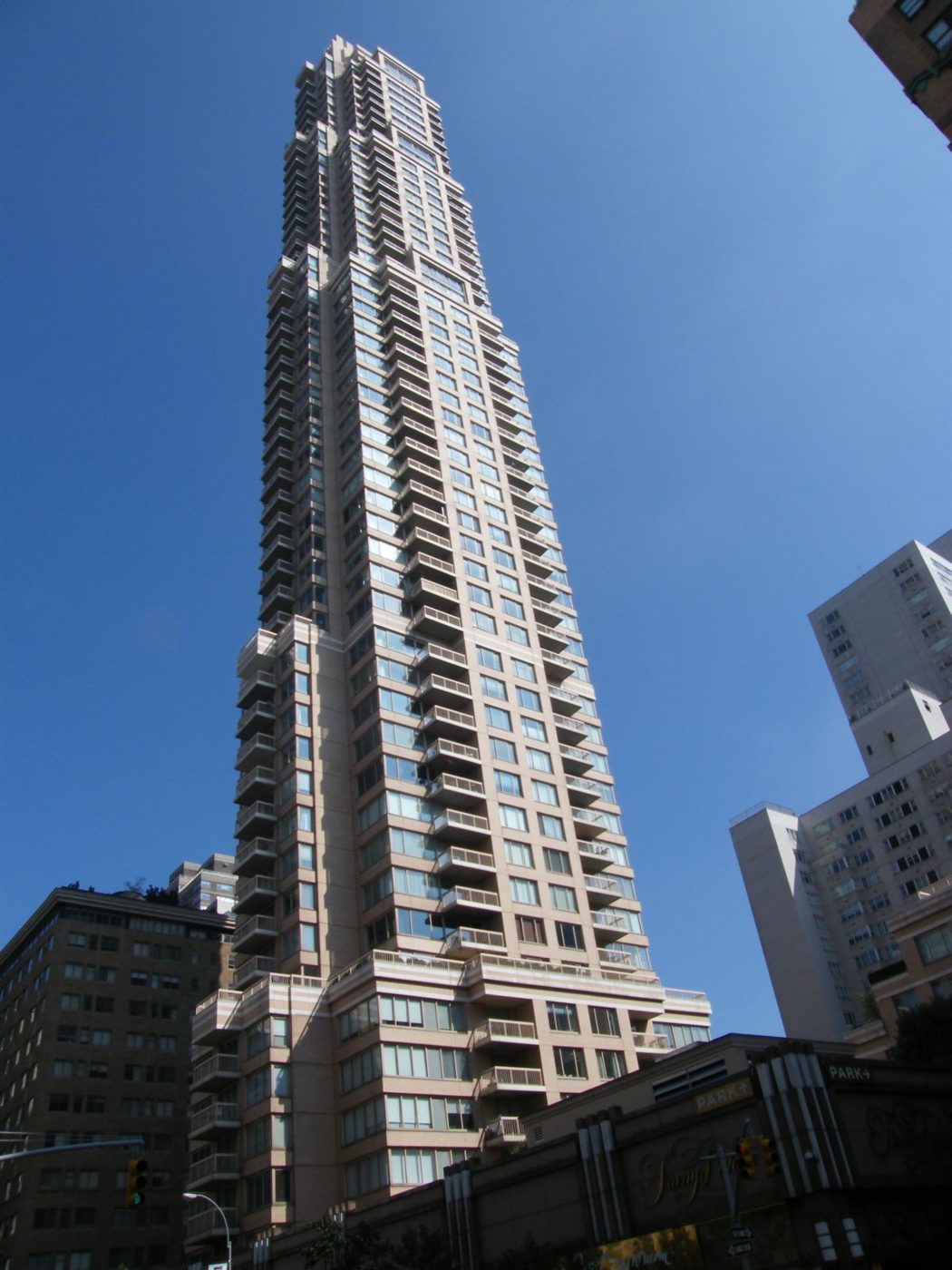 Trump Palace tower at 200 East 69th Street on the Upper East Side of Manhattan, seen from the street