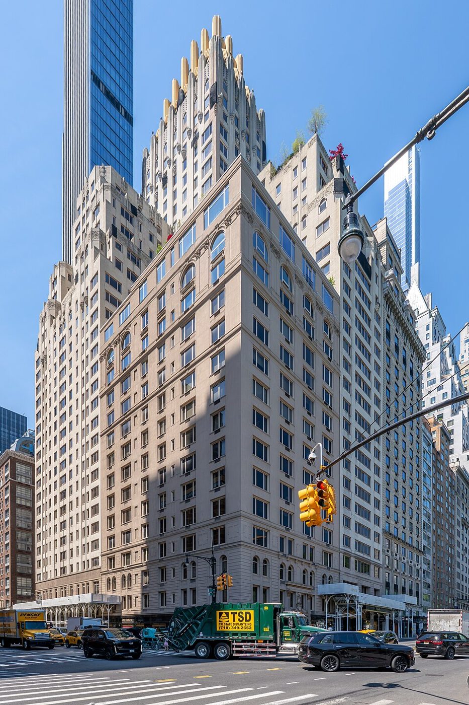 Trump Parc and Trump Parc East on Central Park South at Sixth Avenue and 58th Street, Manhattan