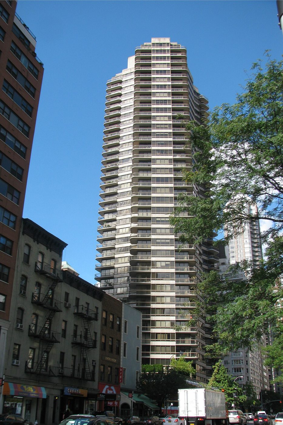Trump Plaza, the cooperative apartment tower at 167 East 61st Street on Third Avenue in Manhattan